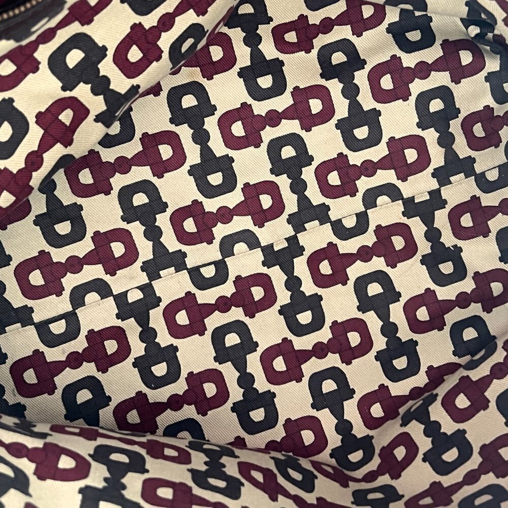 Gucci GG signature medium Babouska brown leather tote bag - Picture 12 of 12